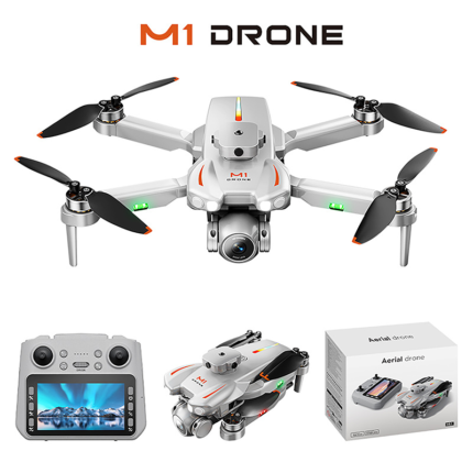 Hot-selling new M1 drone / HD real-time aerial photography / Remote control 4.5-inch / Screen-controlled quadcopter with obstacle avoidance