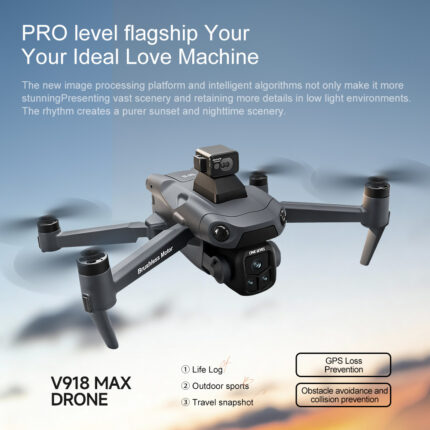 New V918MAX Drone / GPS Return / 8K Aerial Photography Optical Flow / Laser Obstacle Avoidance / Remote Control Aircraft